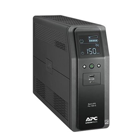 APC APC By Schneider Electric BR1000MS Back Ups Pro BR 1000VA; Sinewave; 10 Outlets; 2 USB Charging Ports; AVR; LCD Interface BR1000MS